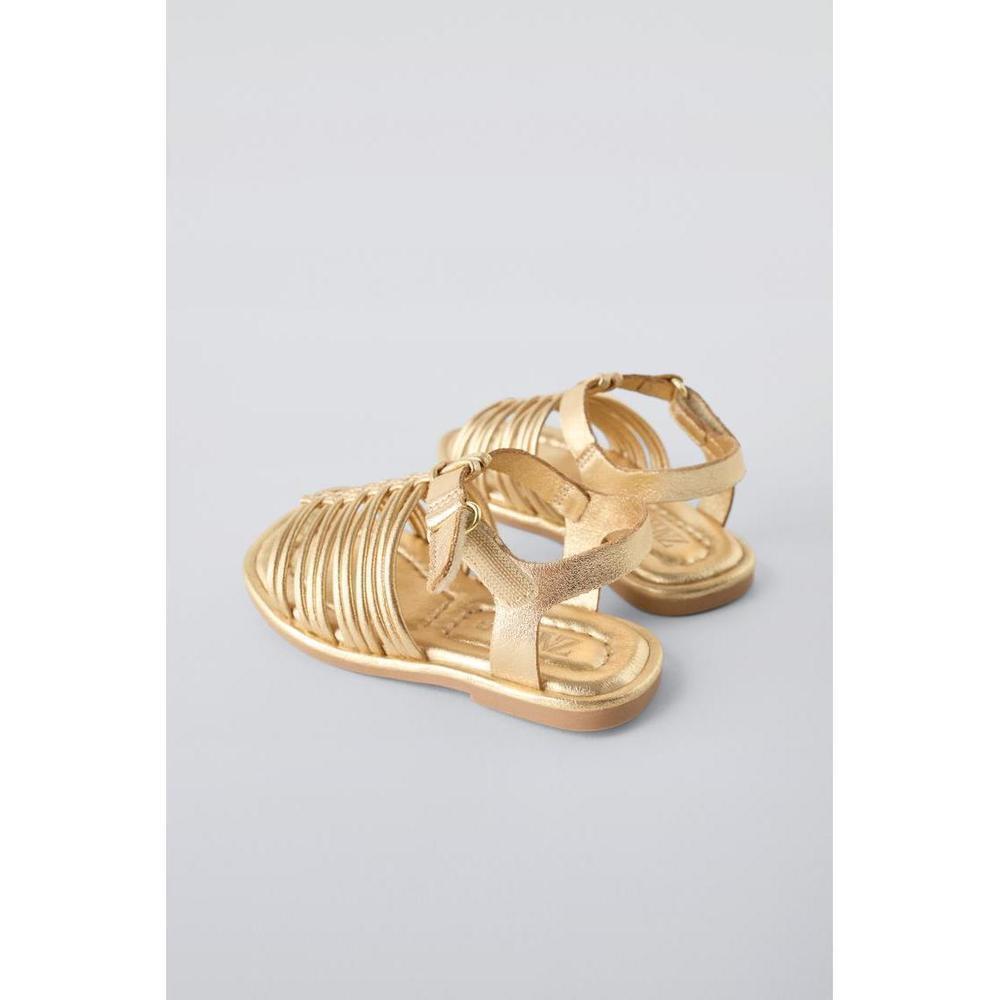 METALLIC STRAP SANDALS - Picture 2 of 4